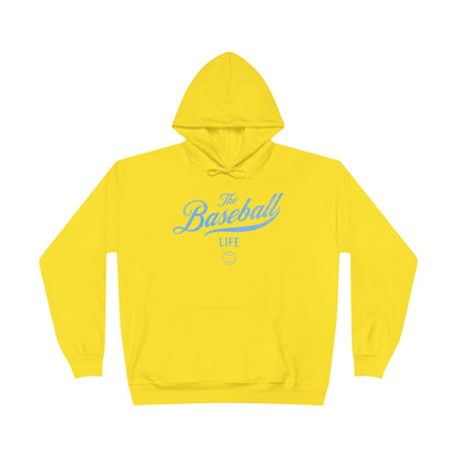 The Baseball Life Hoodie w/Grommets_Carolina Blue Print