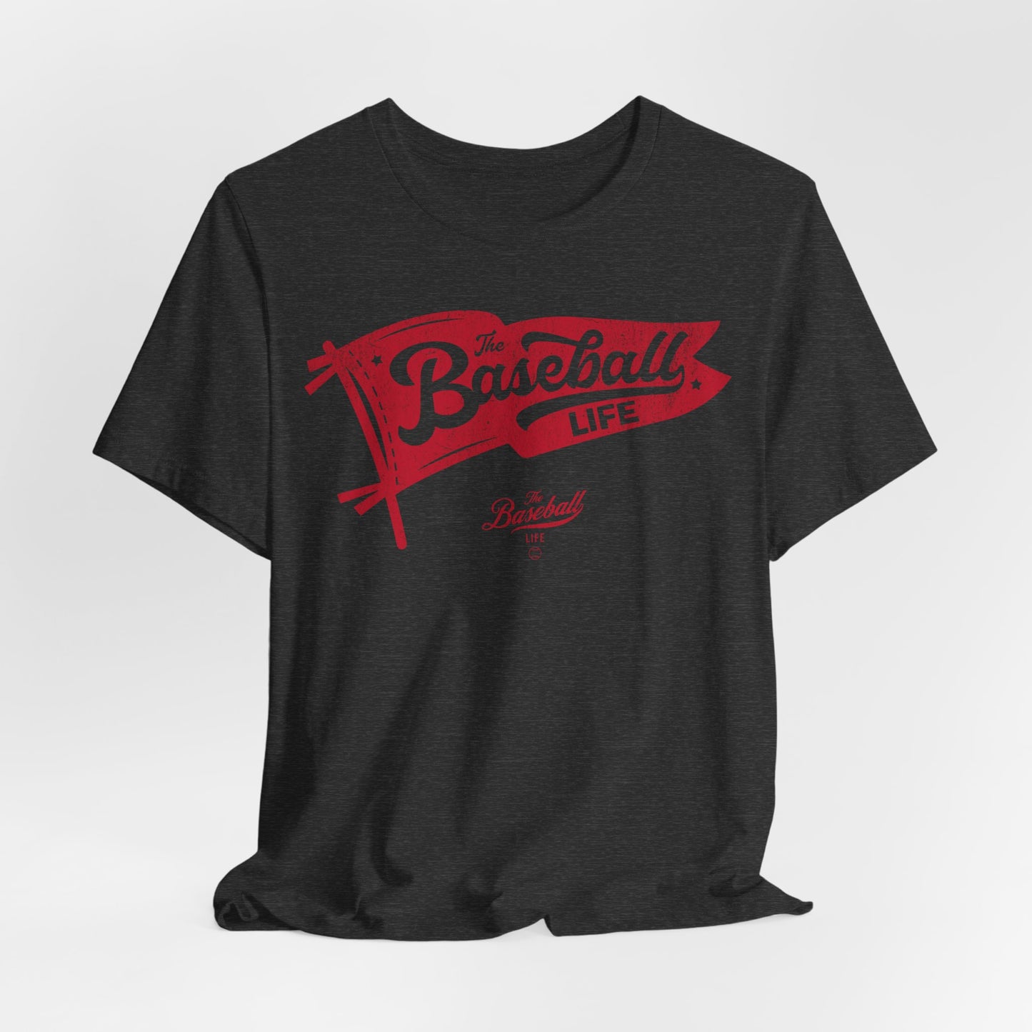Baseball Pennant T-Shirt - Red Print