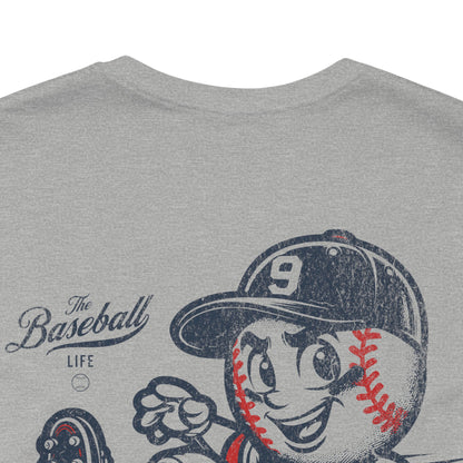 Mr. Baseball Mascot Sliding T-Shirt