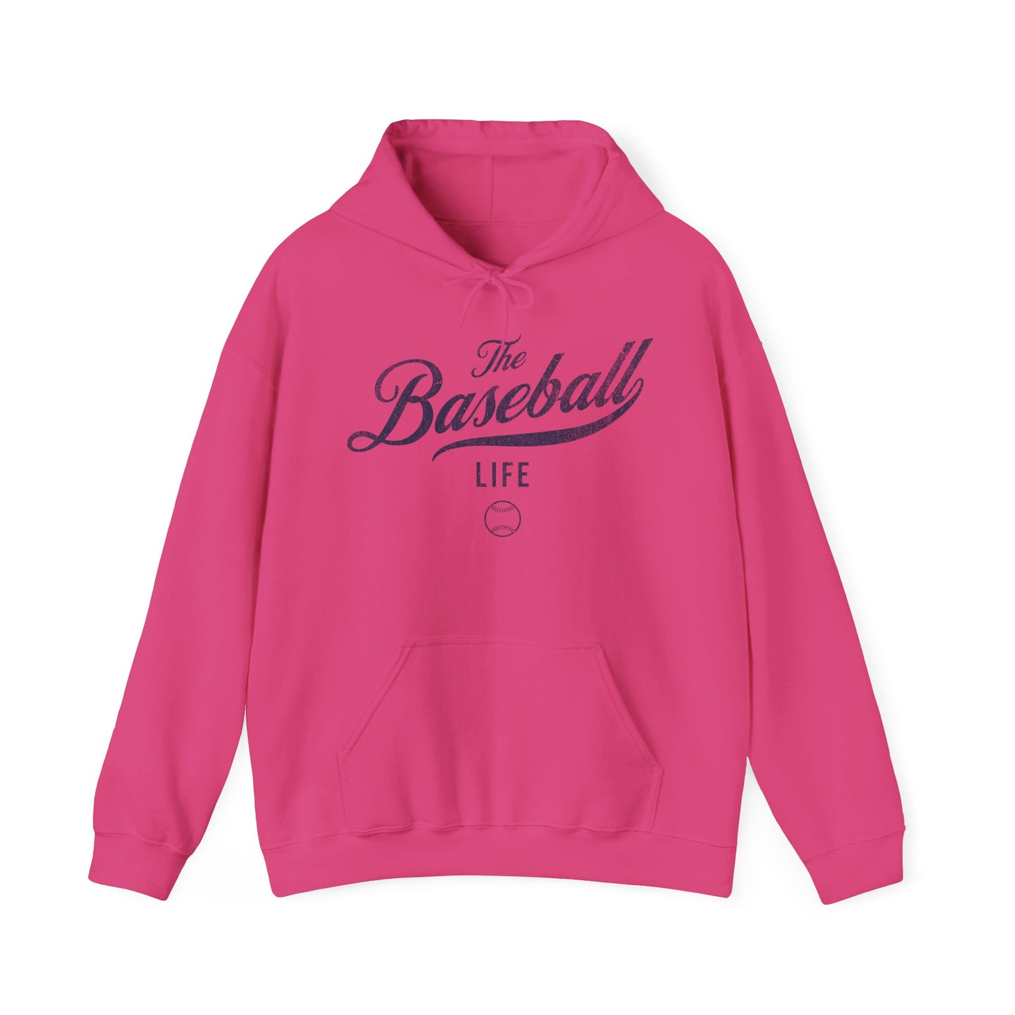 The Baseball Life Hoodie_Navy Print