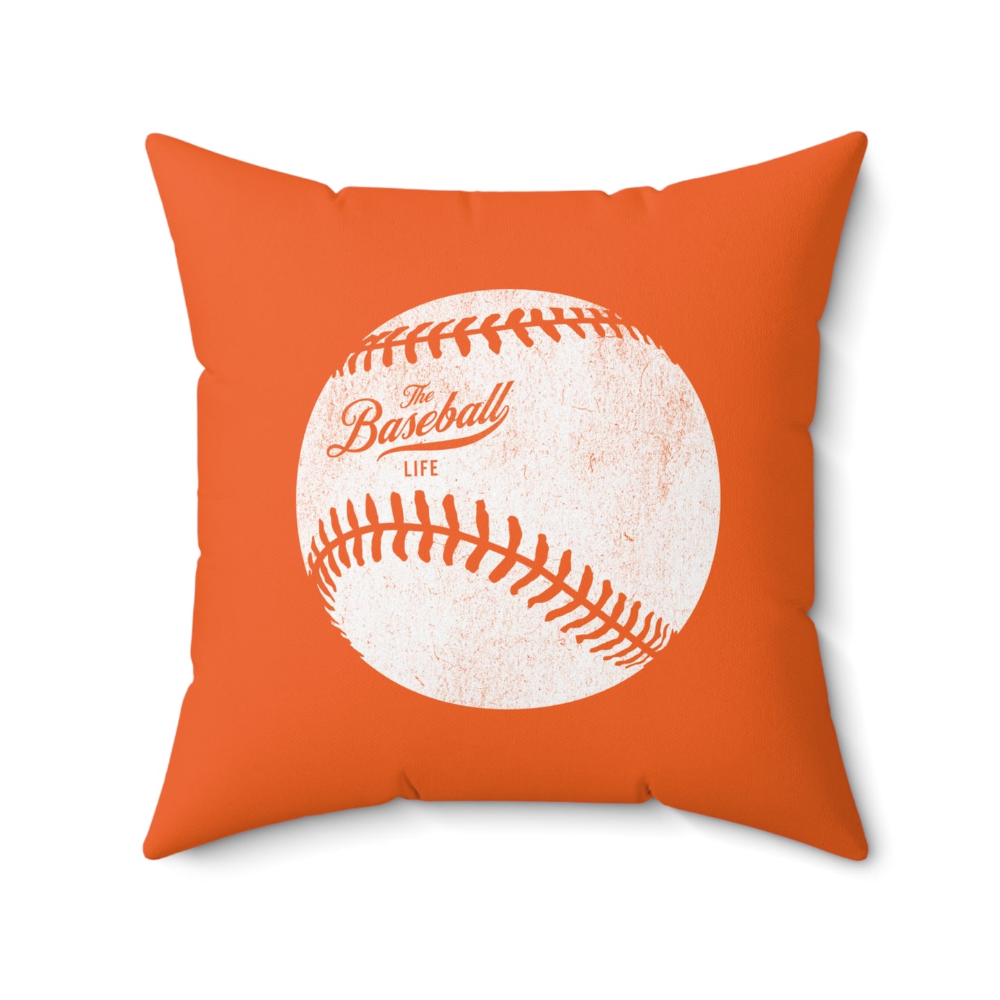 Accent Pillow_Weathered Baseball_Orange