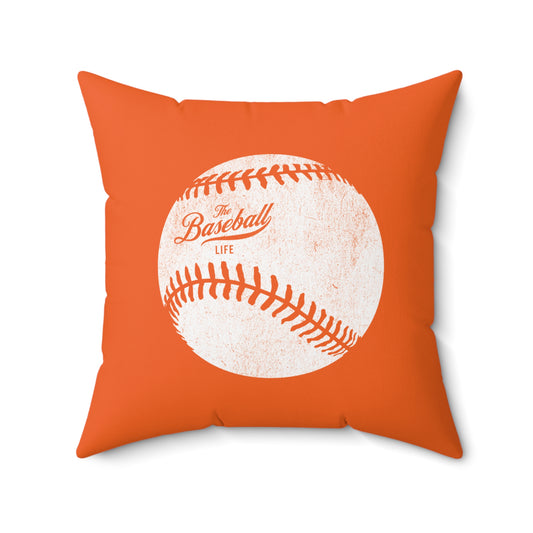Accent Pillow_Weathered Baseball_Orange