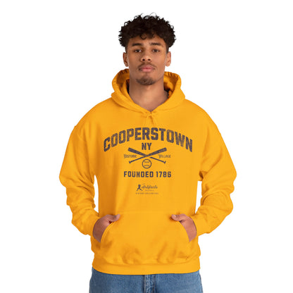 Cooperstown, NY Hoodie - Navy Print