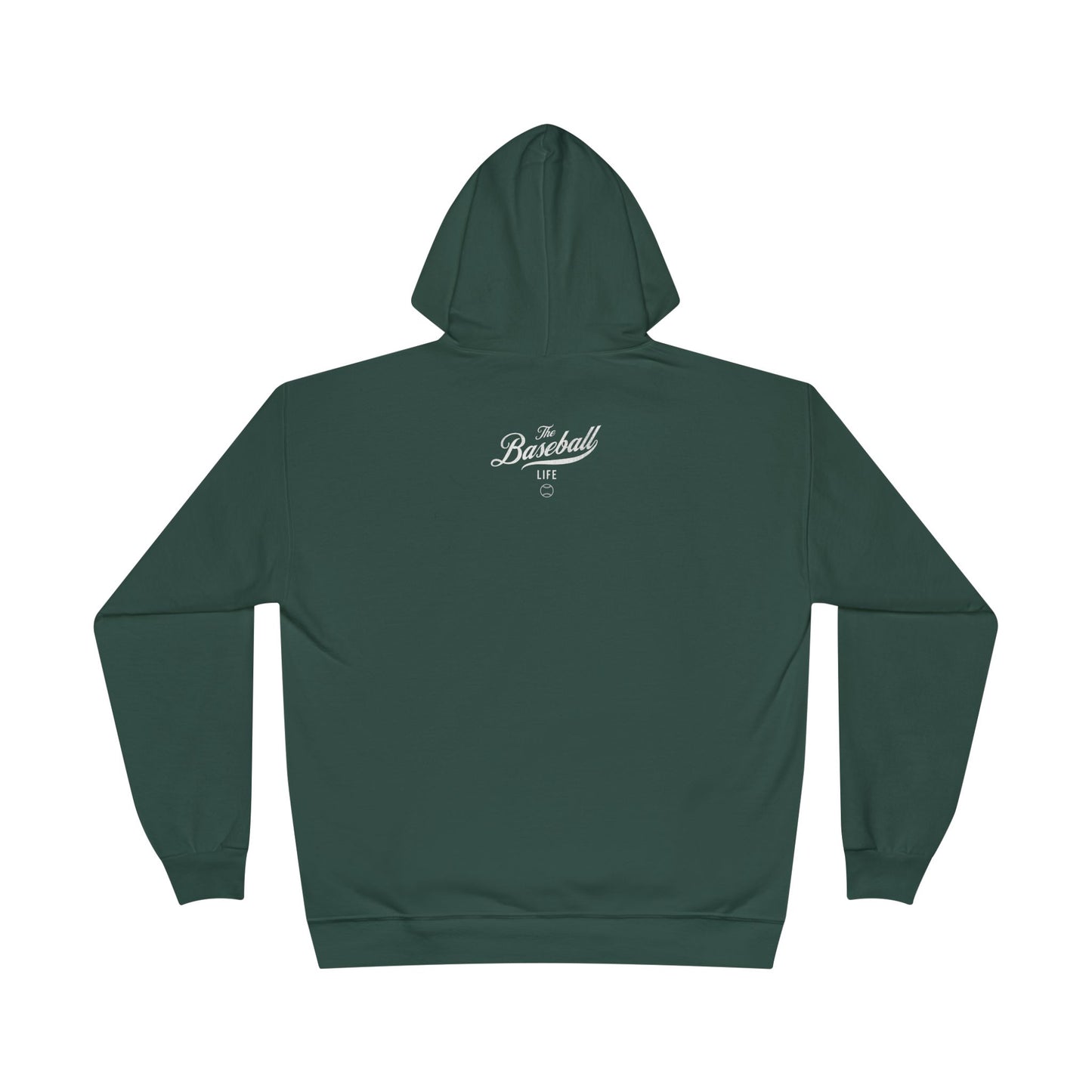 The Baseball Life Hoodie w/Grommets_White Print
