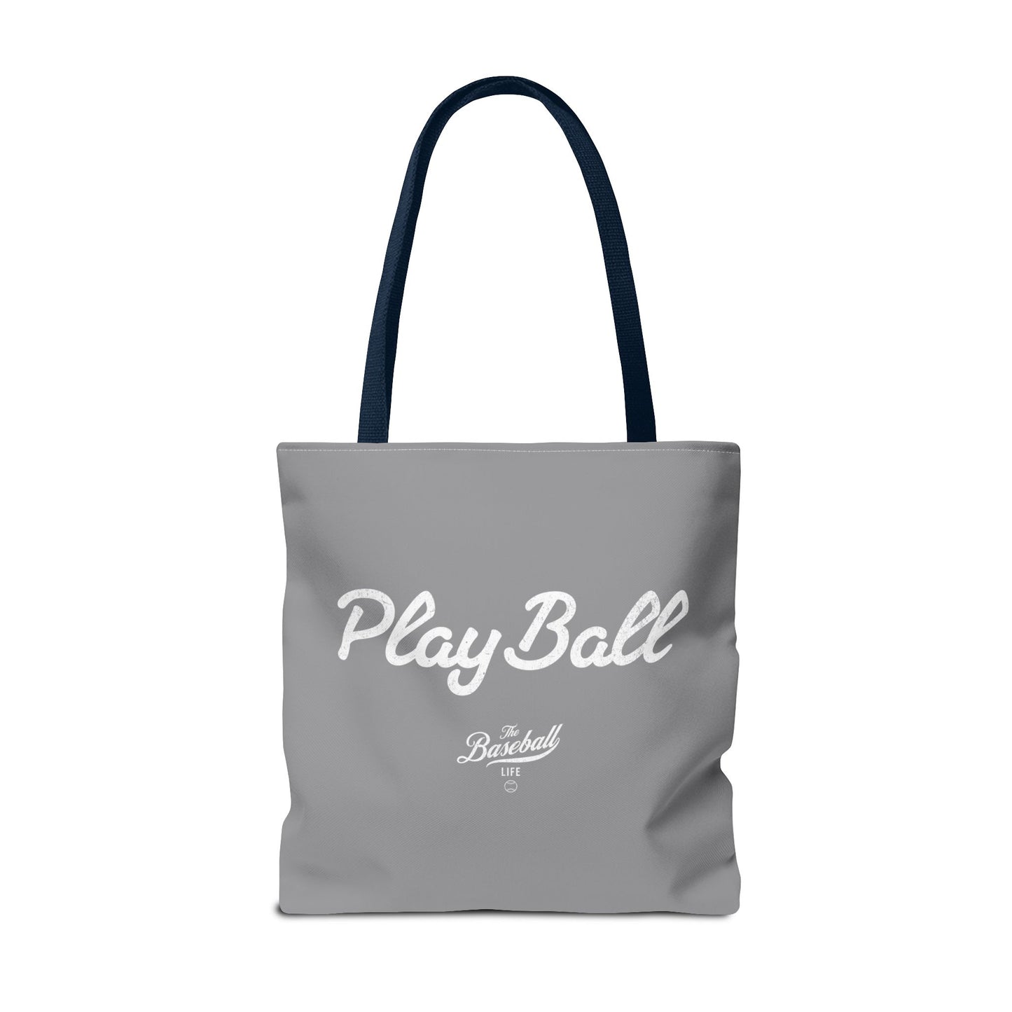 Play Ball Tote Bag_Gray with White Print