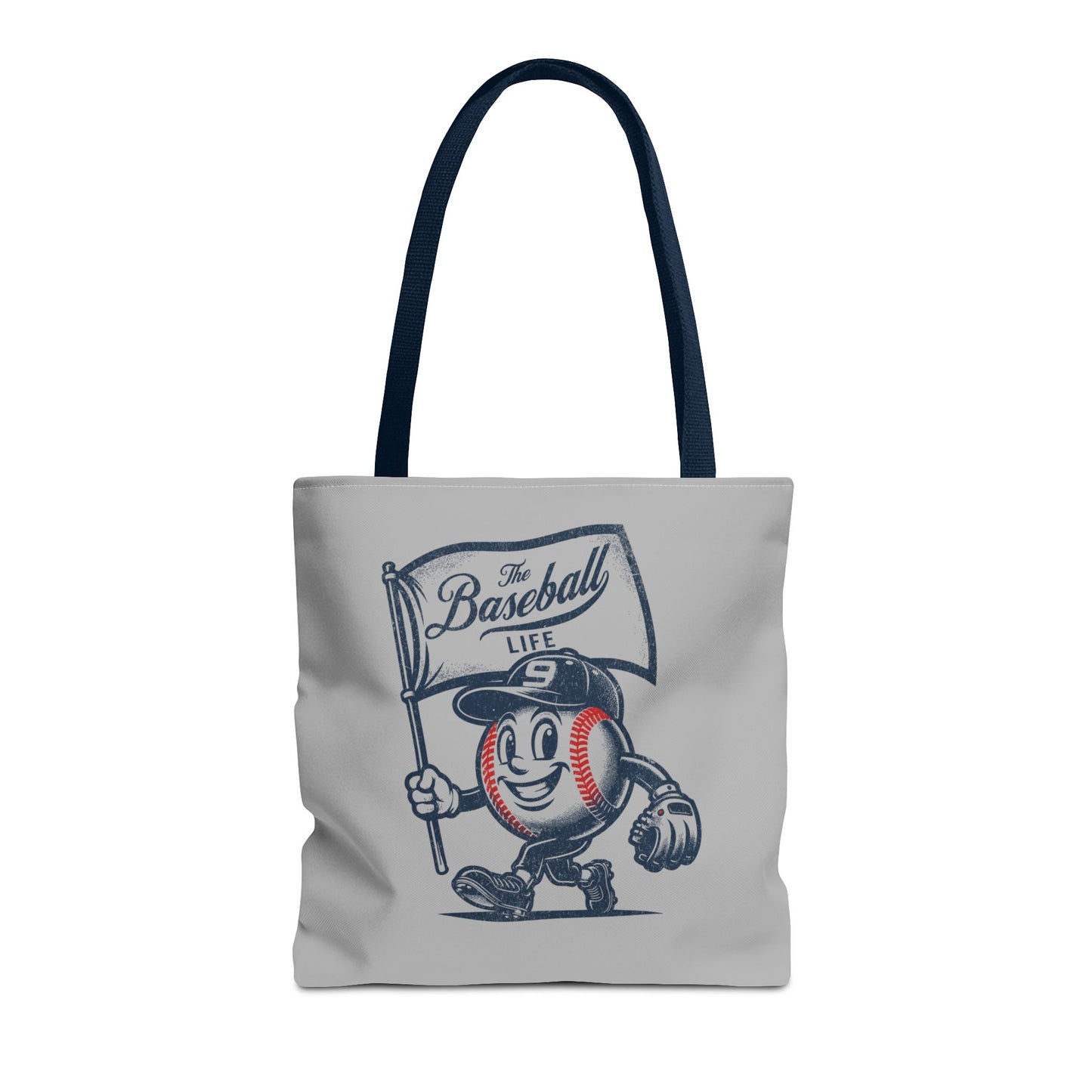 Mr. Baseball Mascot Flying Flag Tote