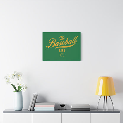 Wall Art Canvas_Green w Yellow Gold
