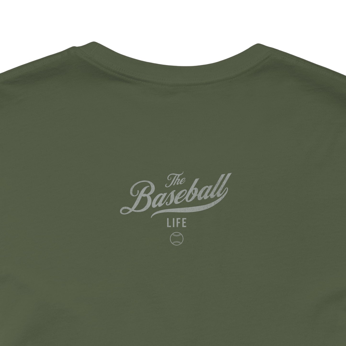 Support Youth Baseball_Silver Gray Print T-Shirt