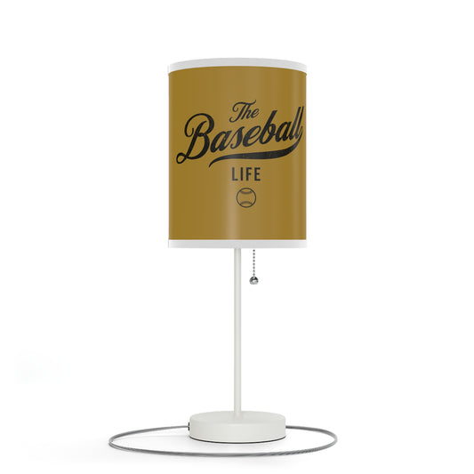 Table Lamp_Old Gold w Black Print
