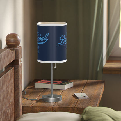 Table Lamp_Navy w Carolina Blue Print