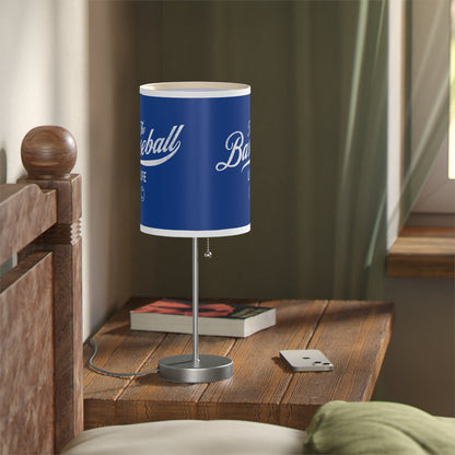 Table Lamp_Royal Blue w White Print