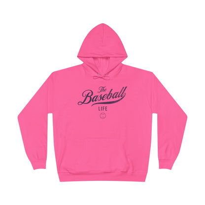 The Baseball Life Hoodie w/Grommets_Navy Print