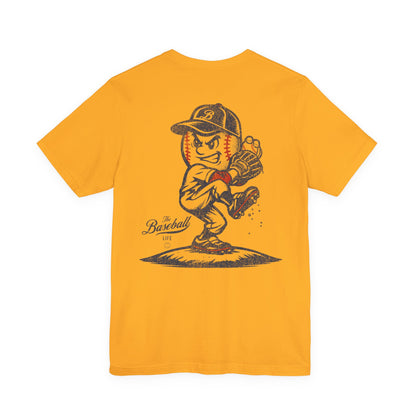Mr. Baseball Mascot Pitching LEFTY T-Shirt