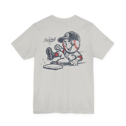 Mr. Baseball Mascot Sliding T-Shirt