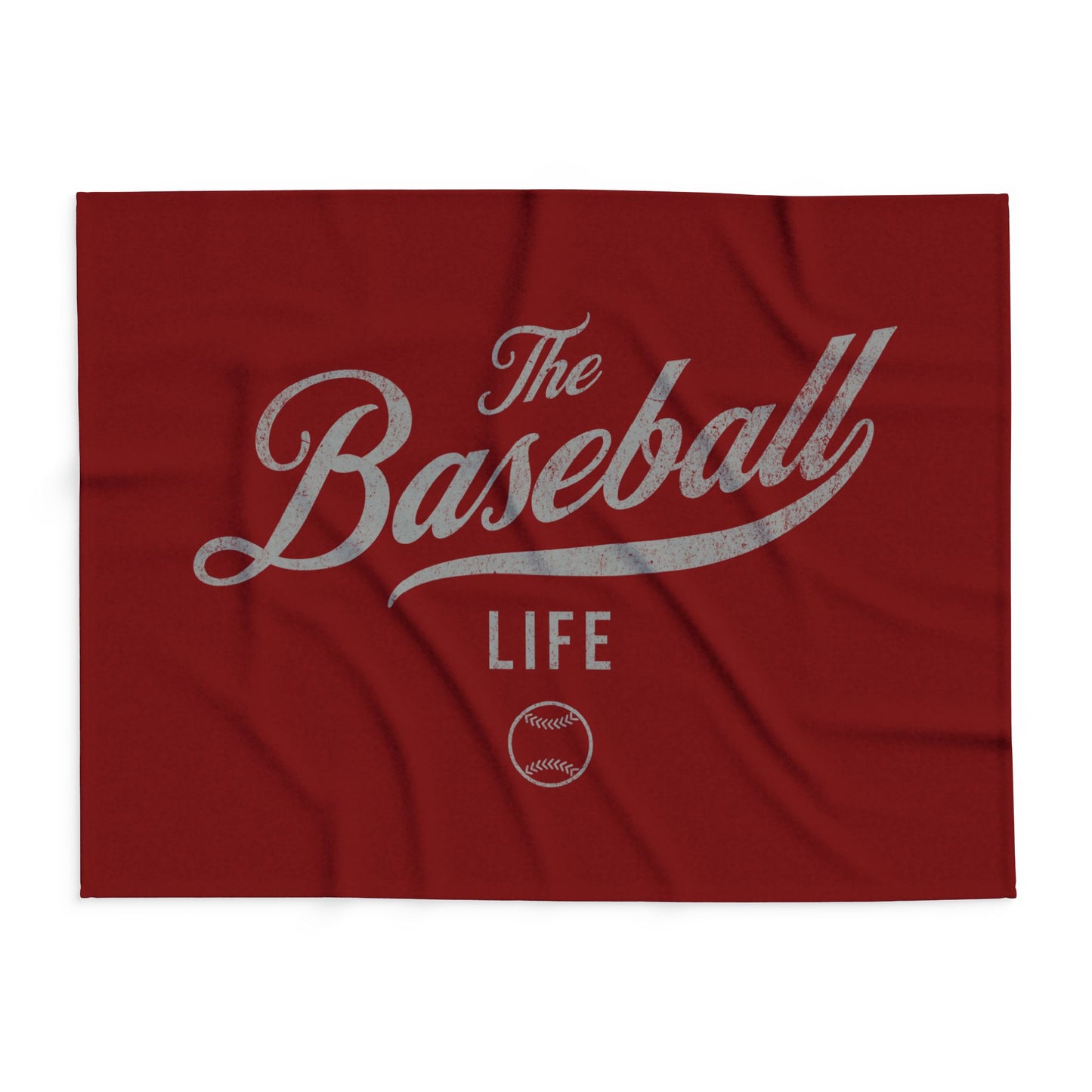 Fleece Blanket_Maroon w Silver Gray Print