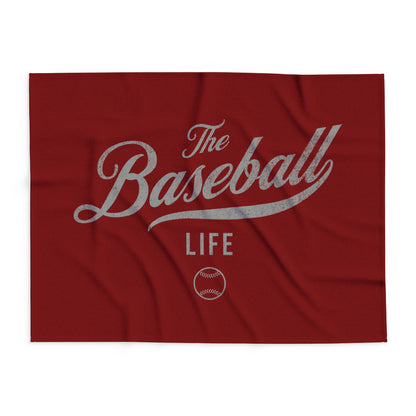 Fleece Blanket_Maroon w Silver Gray Print