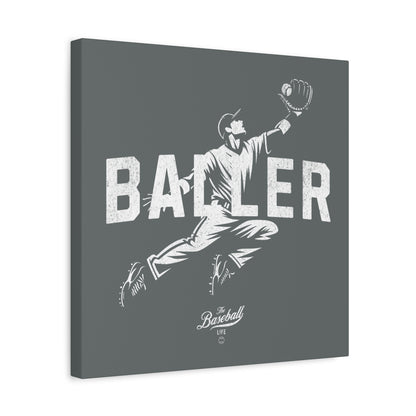 Baller Wall Art Canvas_Dark Gray