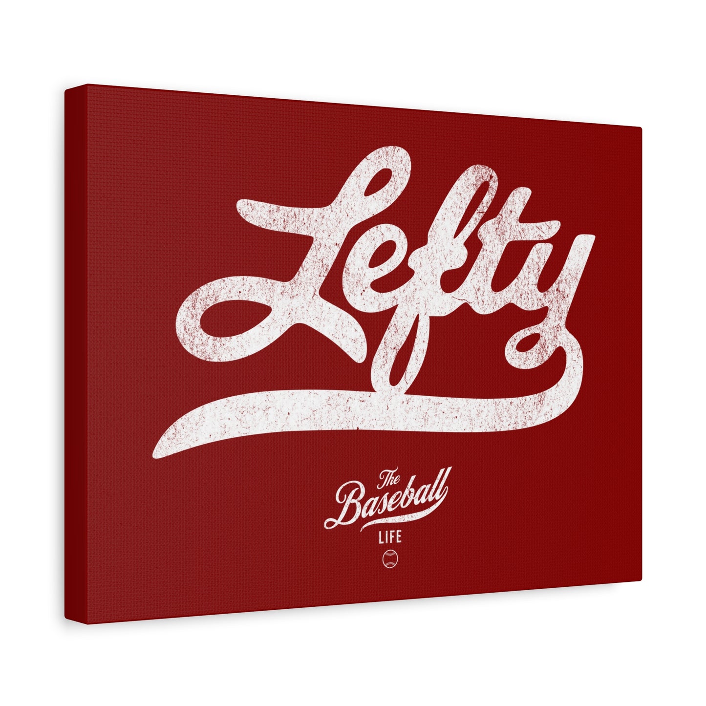 Lefty Wall Art Canvas_Cardinal Red