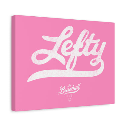 Lefty Wall Art Canvas_Bubble Gum Pink
