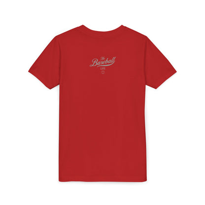 Youth The Baseball Life Classic Script T-Shirt_Silver Gray Print