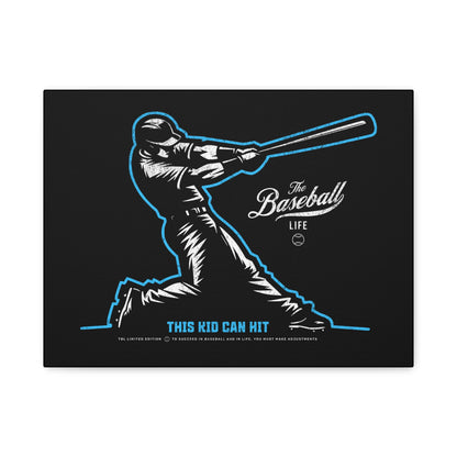 This Kid Can Hit Wall Art Canvas_Black