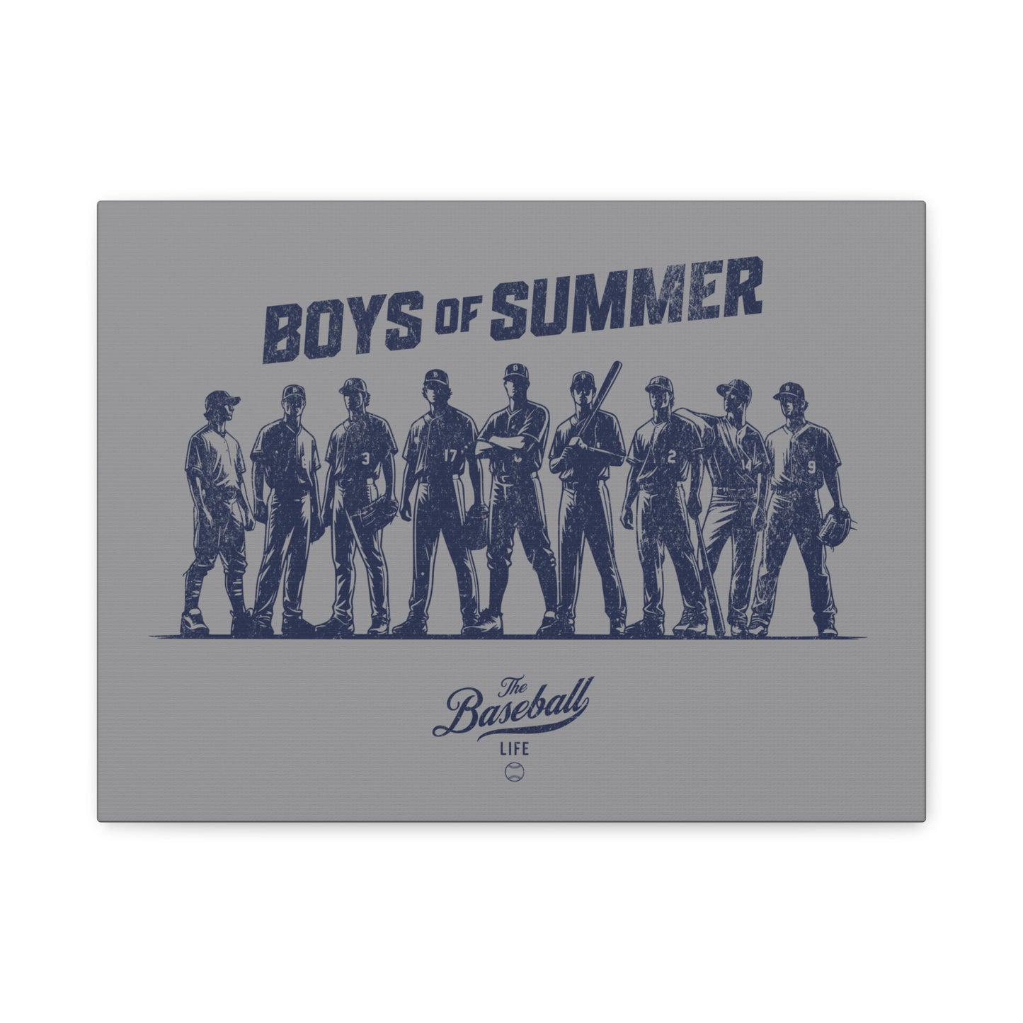 Boys of Summer Wall Art Canvas_Medium Gray