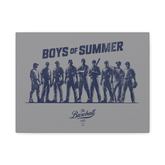 Boys of Summer Wall Art Canvas_Medium Gray