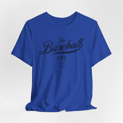 The Baseball Life Classic Script T-Shirt_Black Print