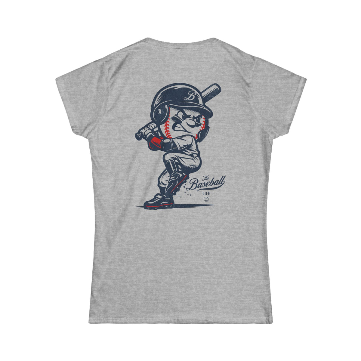 Mr. Baseball Mascot Batting Women's T-Shirt