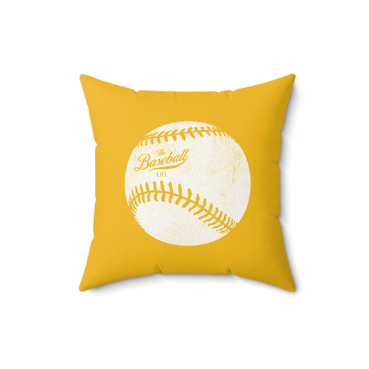 Accent Pillow_Weathered Baseball_Yellow Gold