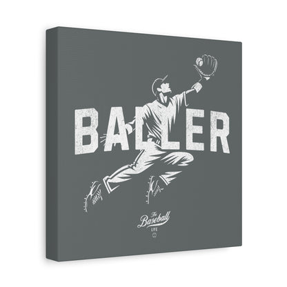 Baller Wall Art Canvas_Dark Gray