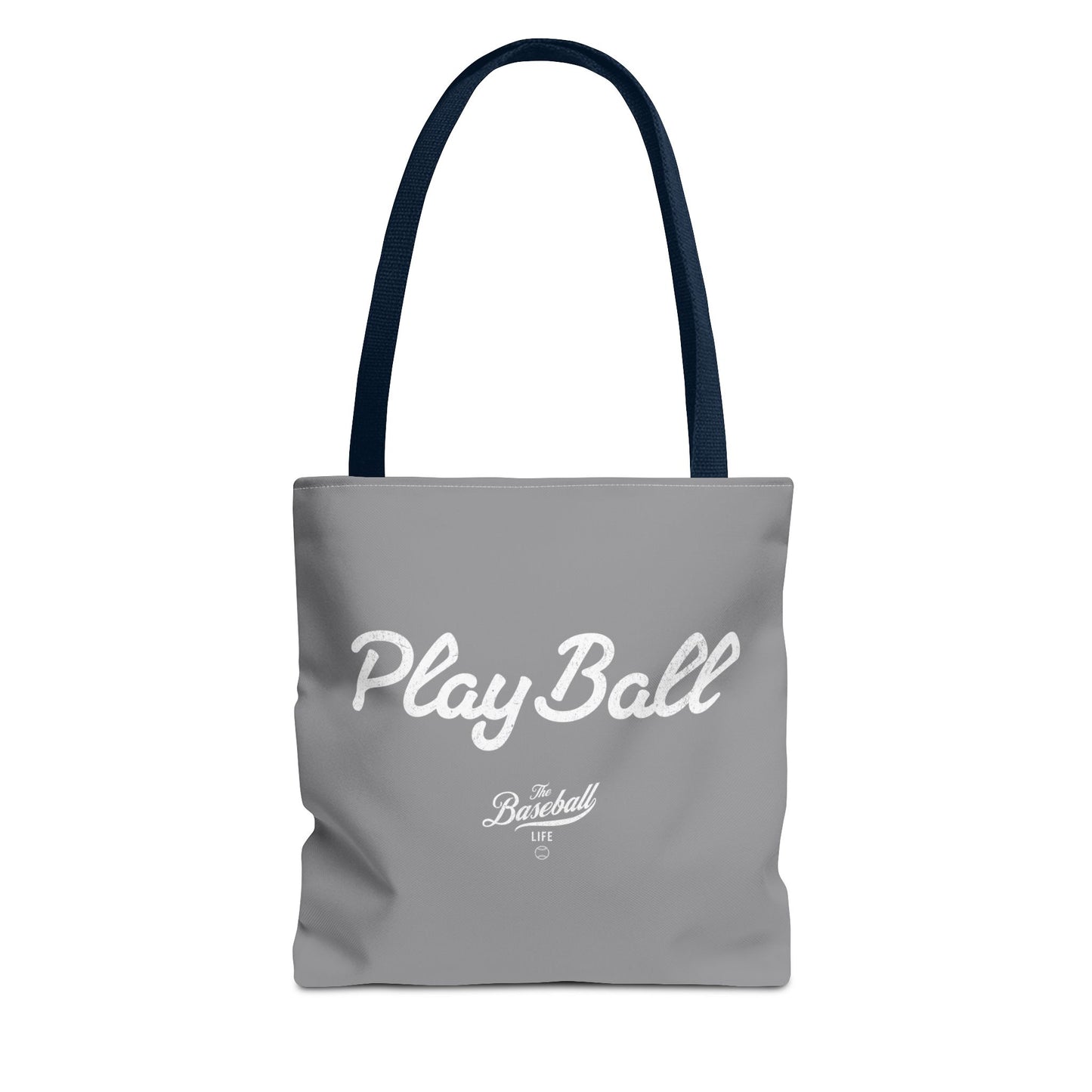 Play Ball Tote Bag_Gray with White Print