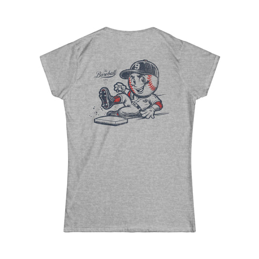 Mr. Baseball Life Mascot Sliding_Women's