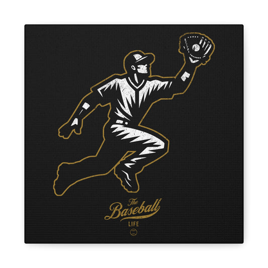 Player Icon Wall Art Canvas_Black
