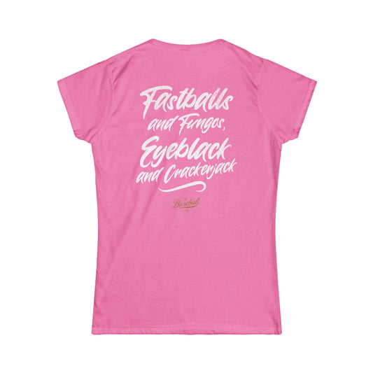 Women's Fastballs and Fungos Baseball T-Shirt