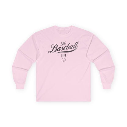 The Baseball Life Long Sleeve T-Shirt_Black Print