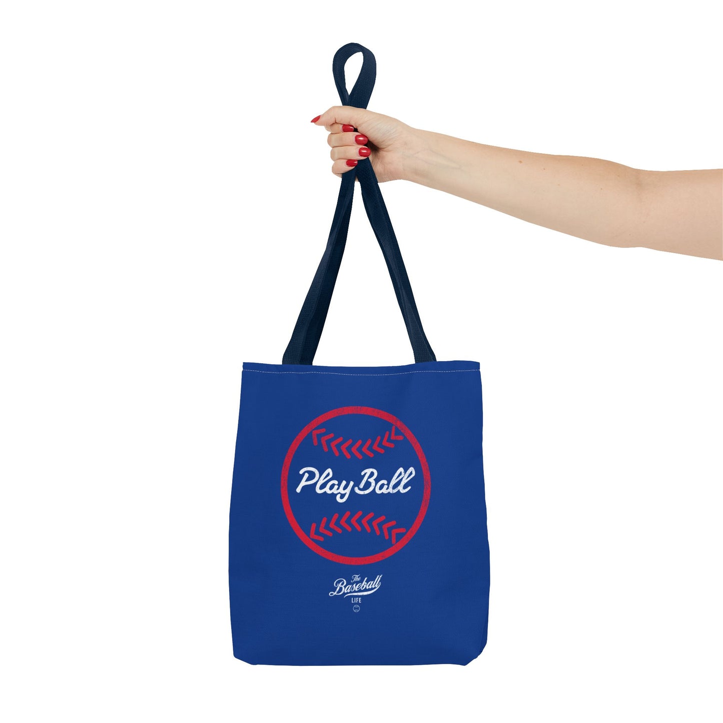 Baseball Icon Play Ball Tote Bag_Royal Blue