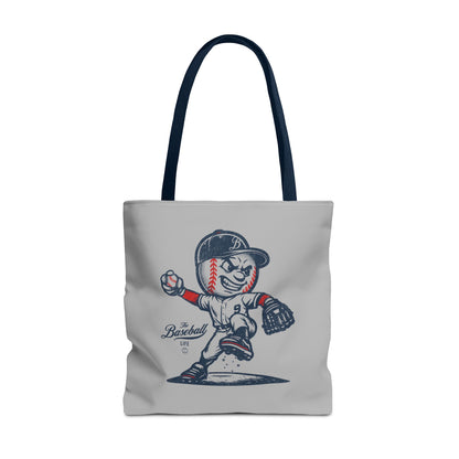 Mr. Baseball Mascot Pitching Tote