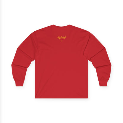 The Baseball Life Long Sleeve T-Shirt_Yellow Gold Print