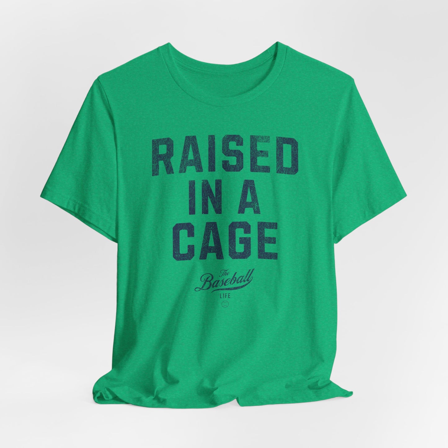 Raised In A Cage Baseball T-Shirt