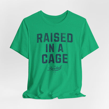Raised In A Cage Baseball T-Shirt