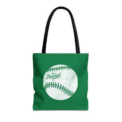 Weathered Baseball Tote Bag_Green