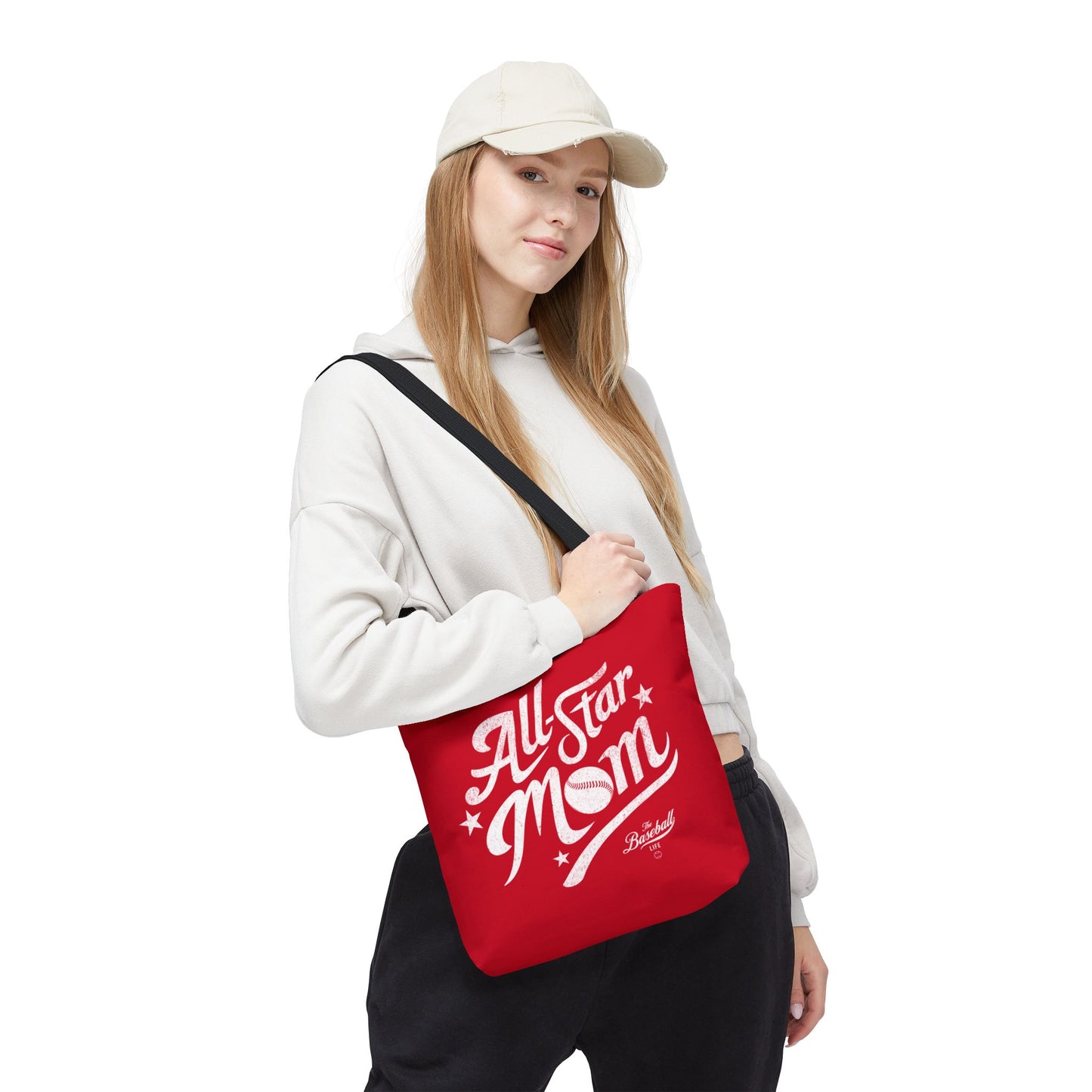 All-Star Mom Tote Bag_Red
