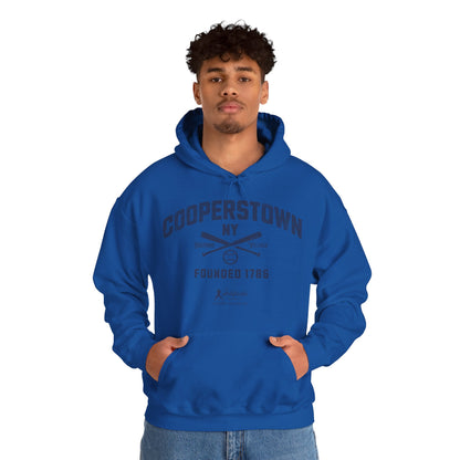 Cooperstown, NY Hoodie - Navy Print