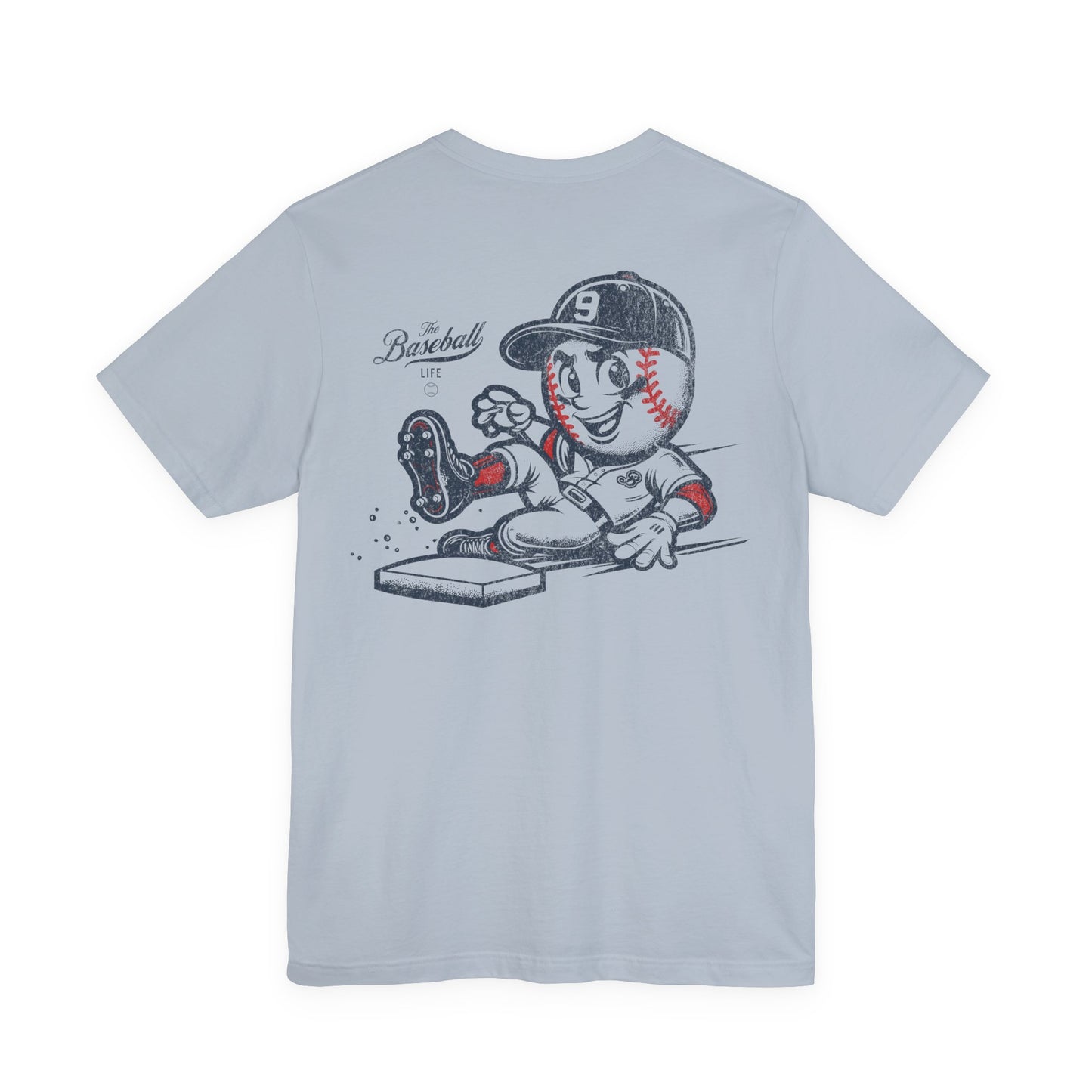 Mr. Baseball Mascot Sliding T-Shirt