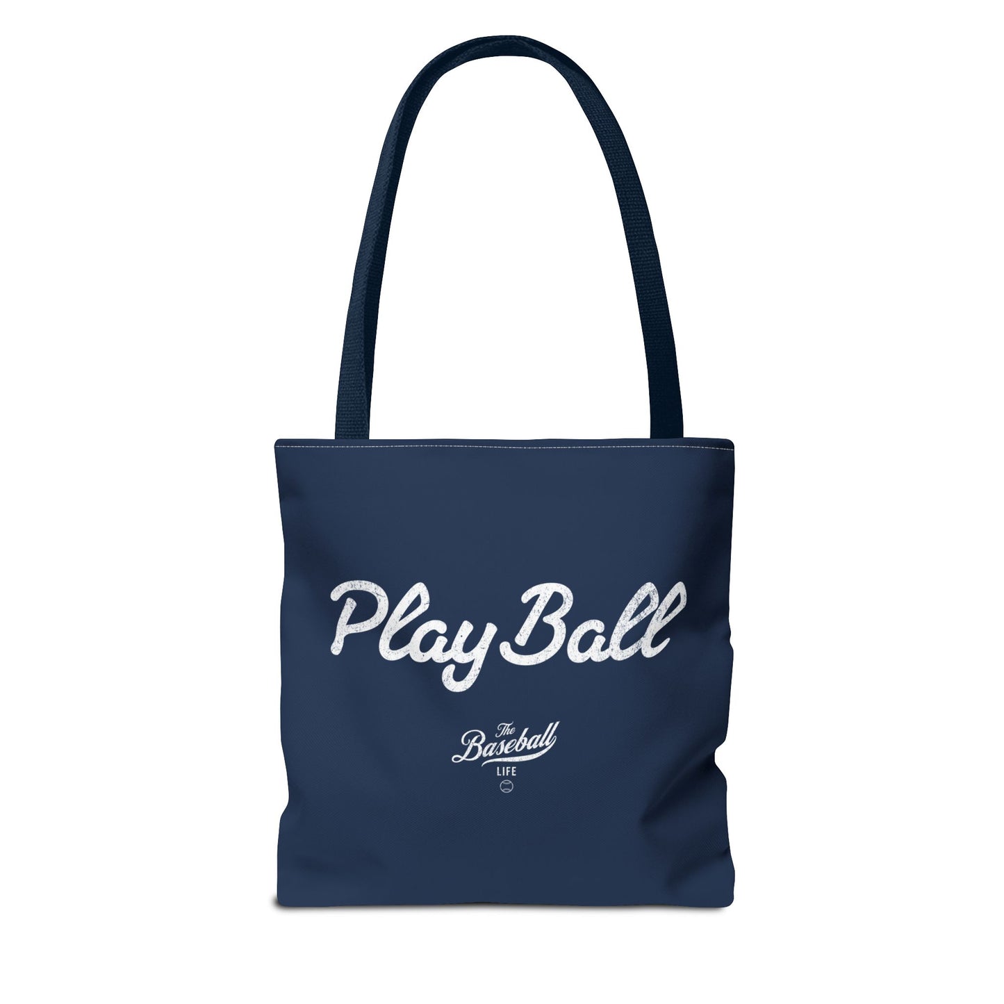 Play Ball Tote Bag_Navy with White Print