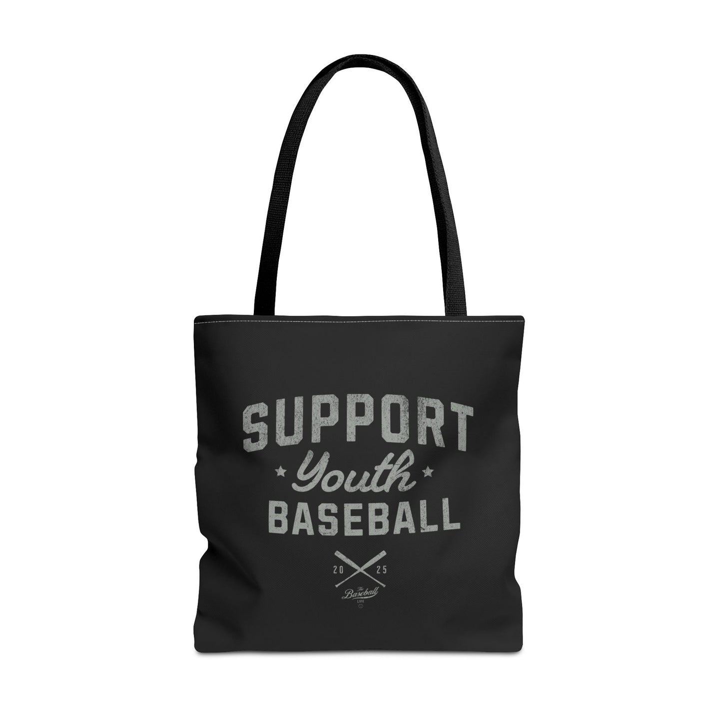 Support Youth Baseball Tote Bag_Black