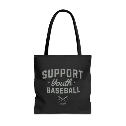 Support Youth Baseball Tote Bag_Black