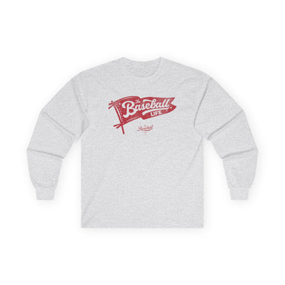 Classic Pennant_Red Print Long-Sleeve T-Shirt