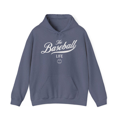 The Baseball Life Hoodie_White Print